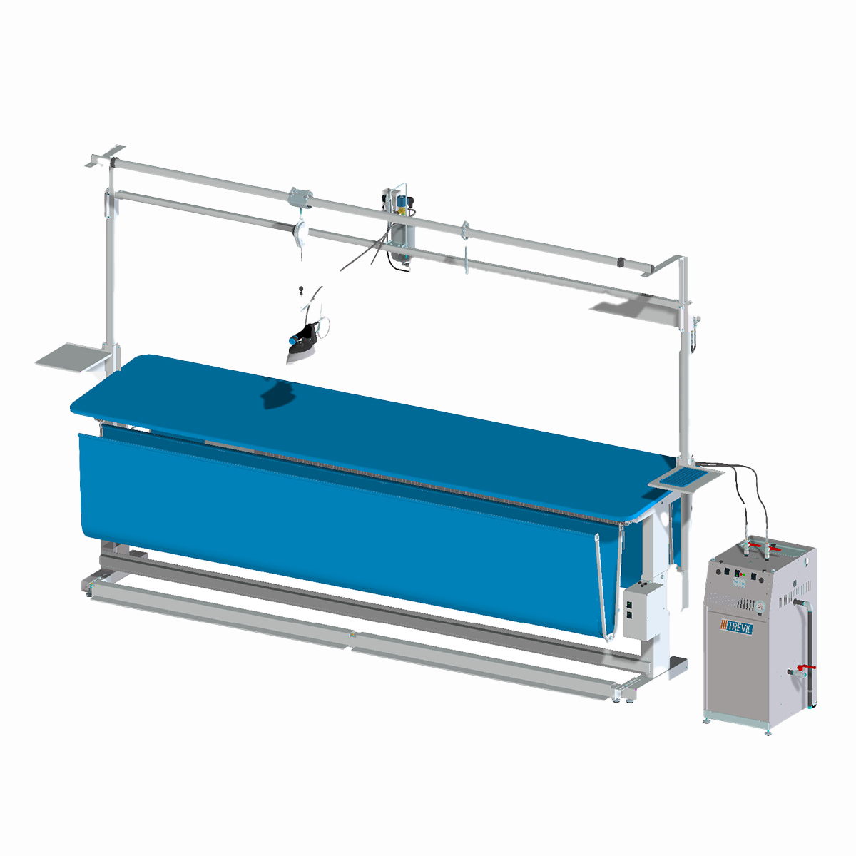 TREVIL Upholsterers’ ironing system – Table for curtains