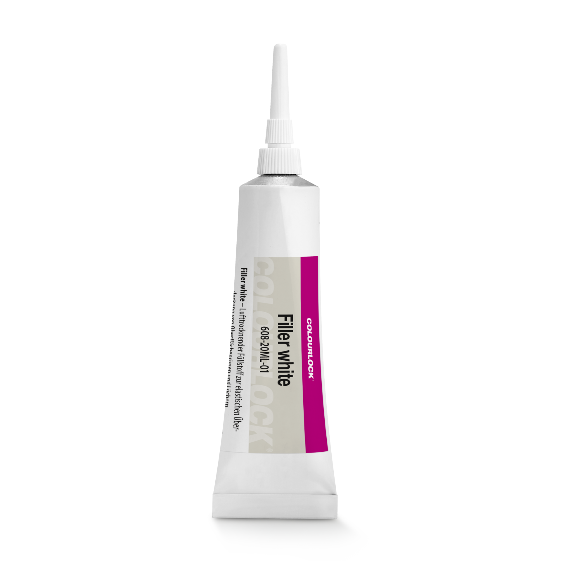 Filler white 20 ml - Leder-Reparaturspachtel, Weiß