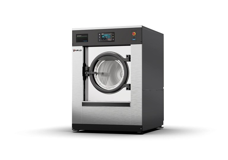 High-capacity soft-mount washer extractor industrial laundry equipment