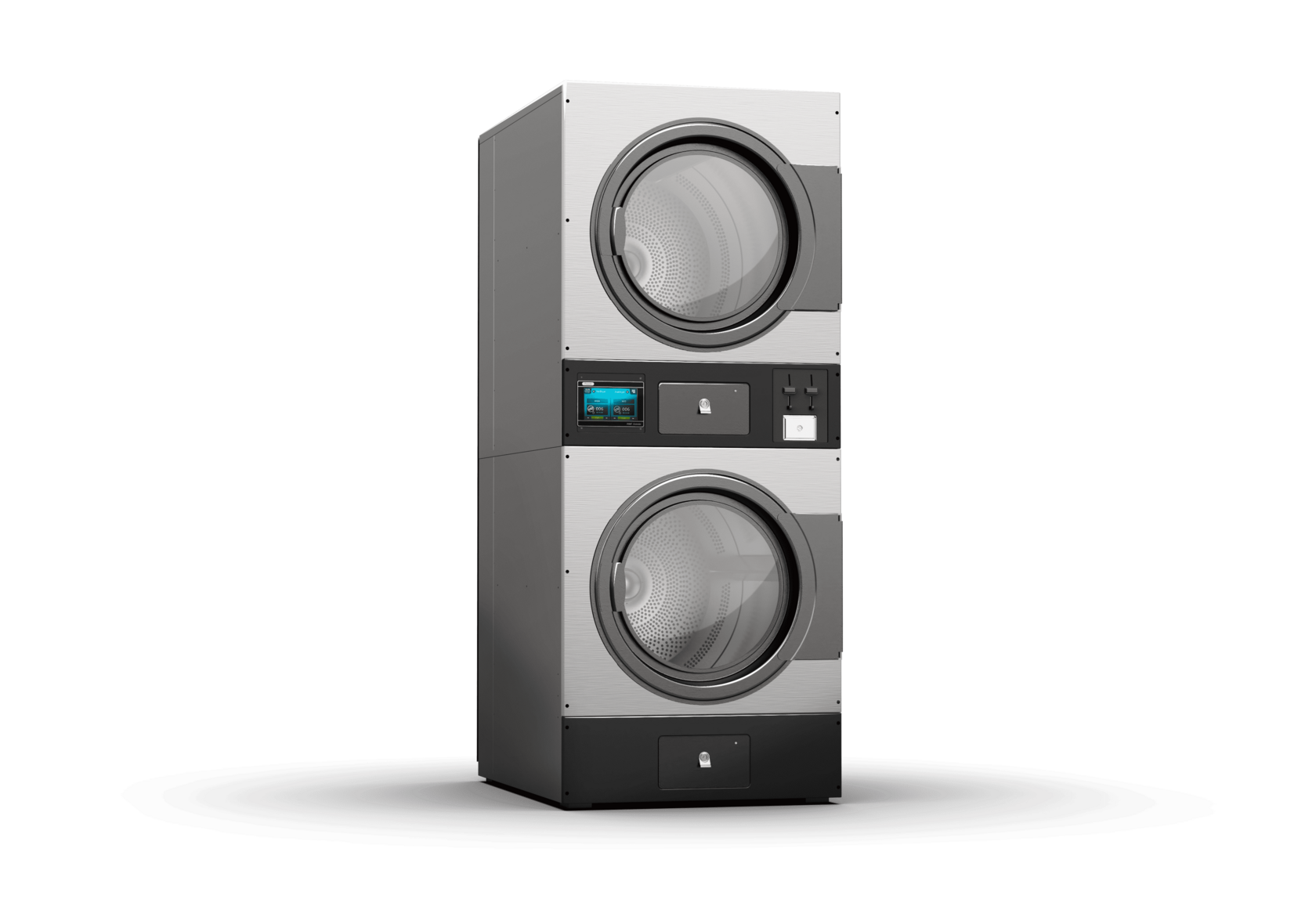 Stacked tumble dryer Purus stainless steel drum