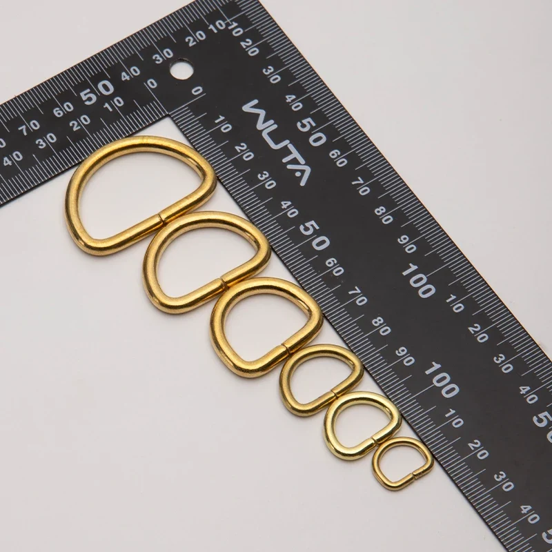 Open Brass D Ring Buckle Dog Collar Strap Hand Bag Purse Belt Sewing Keychains | WUTA
