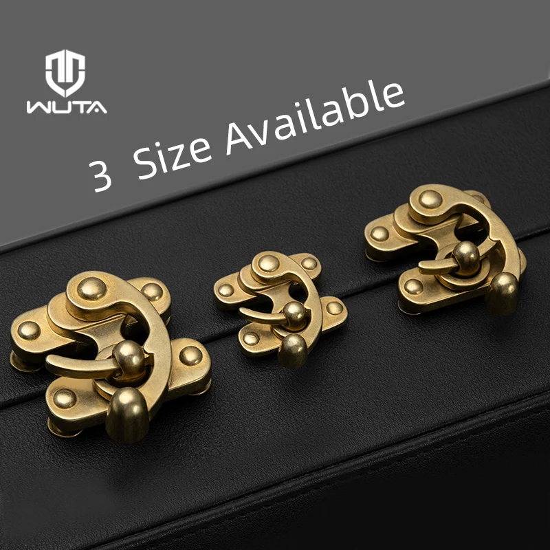 Brass Bag Lock Horn Hook Buckle Case Metal Insert Lock | WUTA