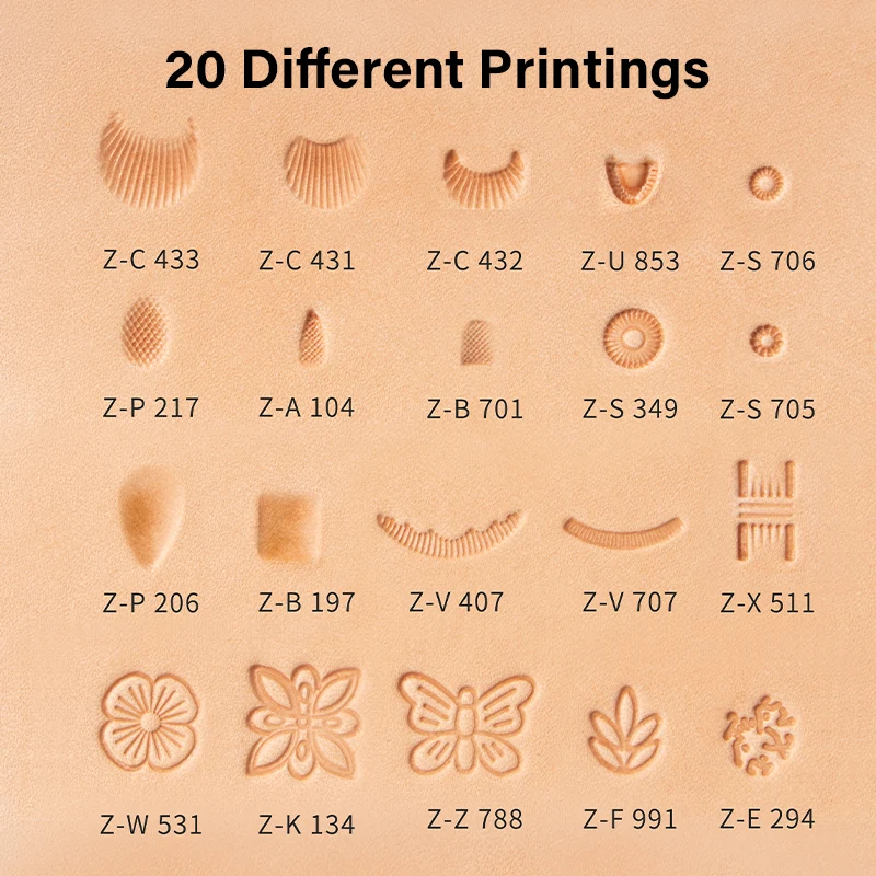 Premium Leather Stamping Tools for Professional Crafters - 20Pcs | WUTA