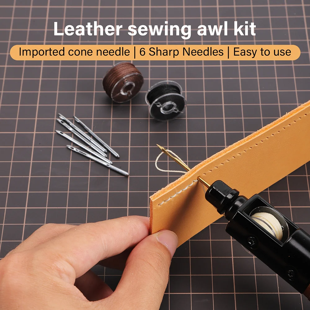 Leather Sewing Awl Kit Leathercraft Stitch Awl Tool Set | WUTA