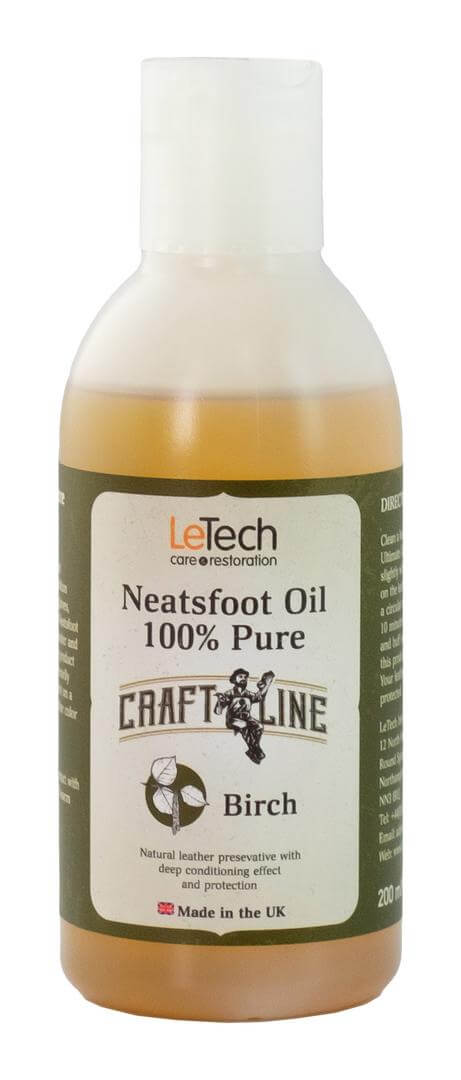 Костное масло c ароматом дегтя Neatsfoot Oil Birch 100% Pure