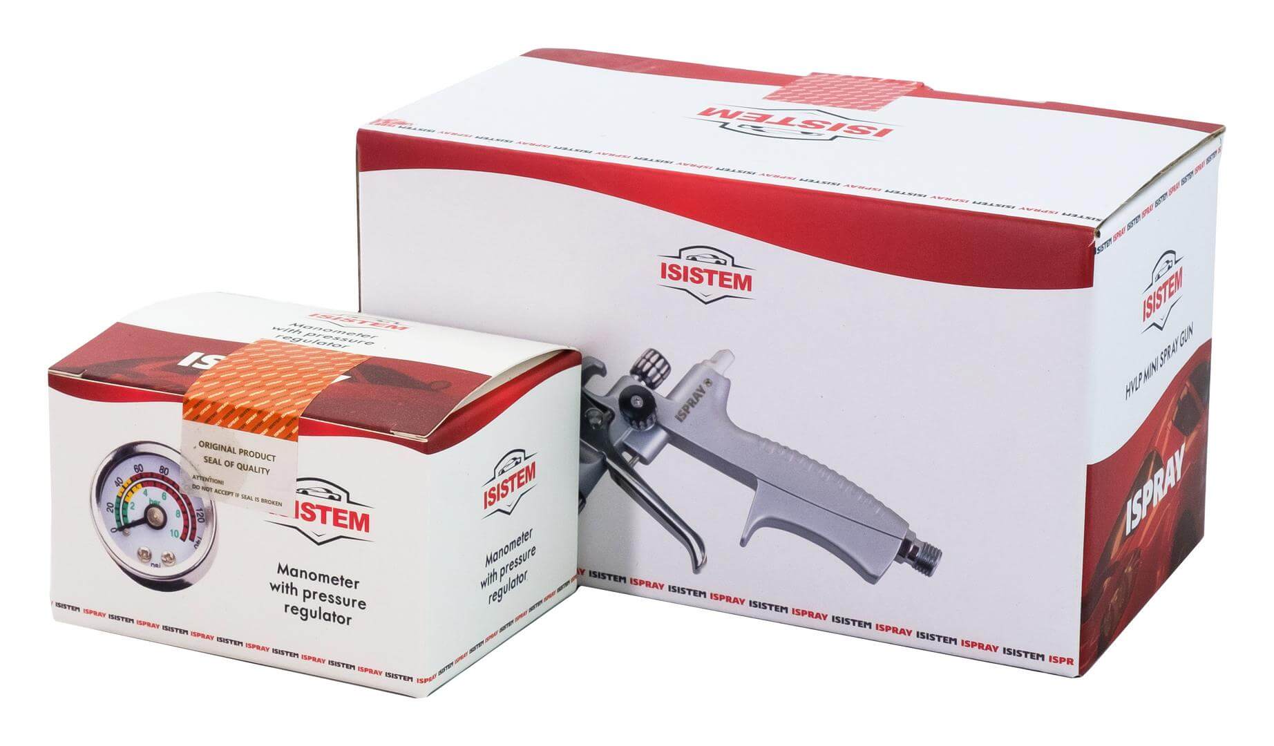 Краскопульт ISISTEM ISPRAY ST 11 с верхним бачком 125мл, сопло D 1.0мм