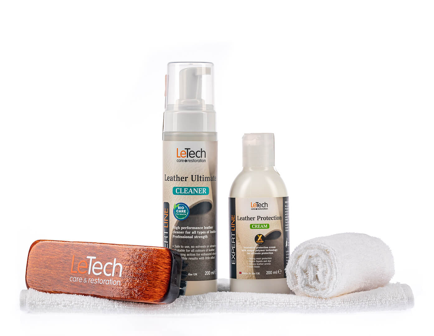 Сборный набор для ухода за кожей Leather Care Combo (без коробки)