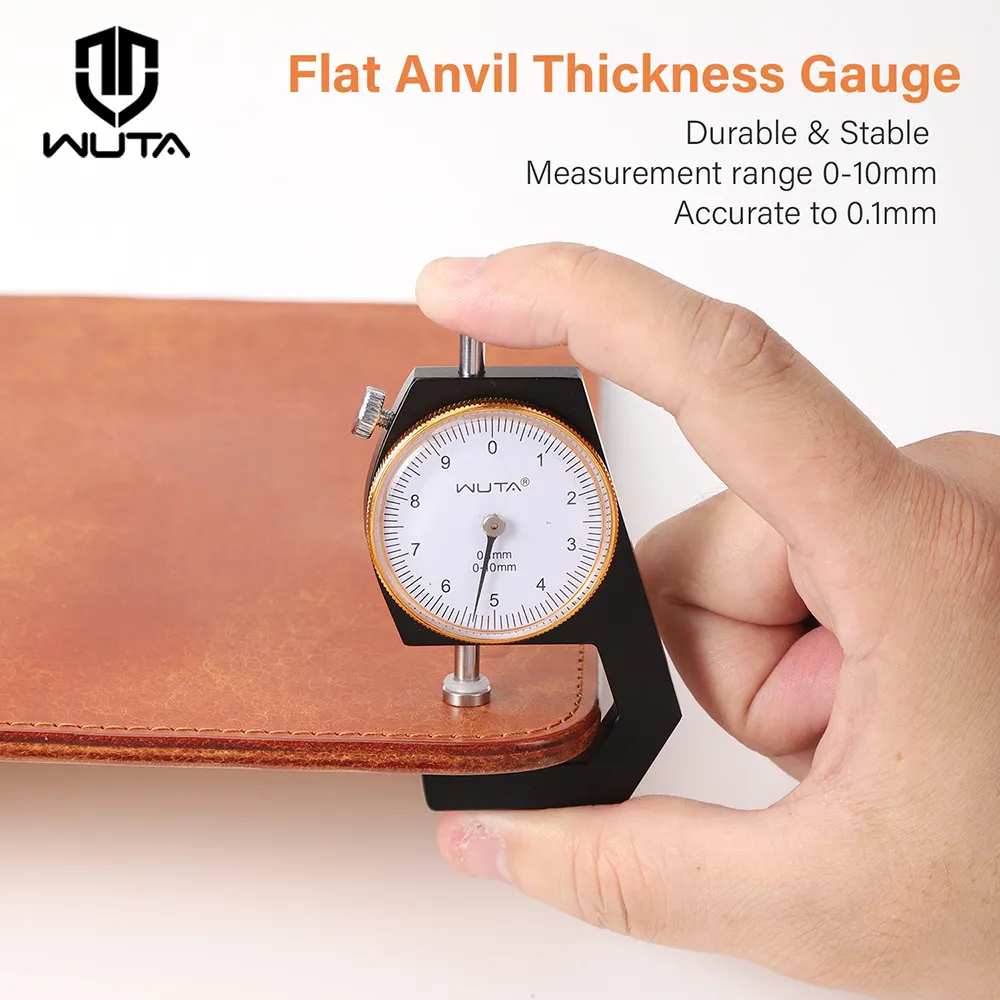 WUTA Leather Thickness Gauge Measuring Tools 0-10mm/0.1mm