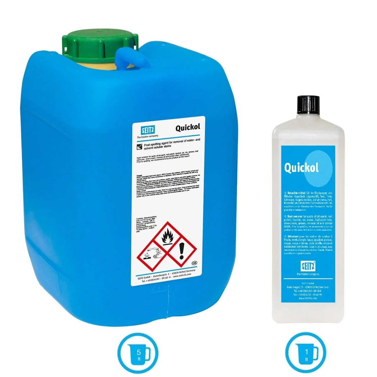 QUICKOL – Stain Remover for Solvent Soluble Stains SEITZ