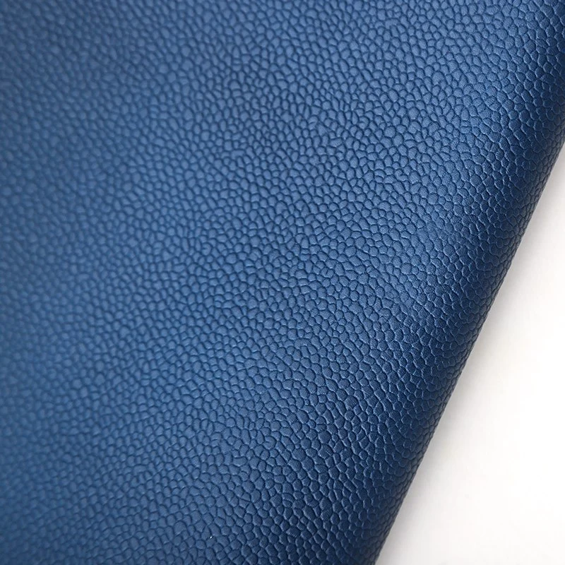 WUTA 2 Square Feet French Imported Classic Blue Caviar Pattern First Layer Cowhide Leather