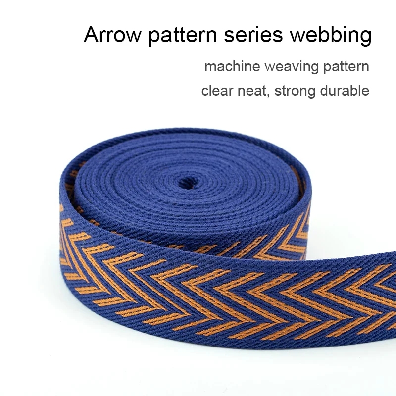 5M Arrow Pattern Cotton Webbing Replacement Shoulder Strap for Crossbody Bag |WUTA