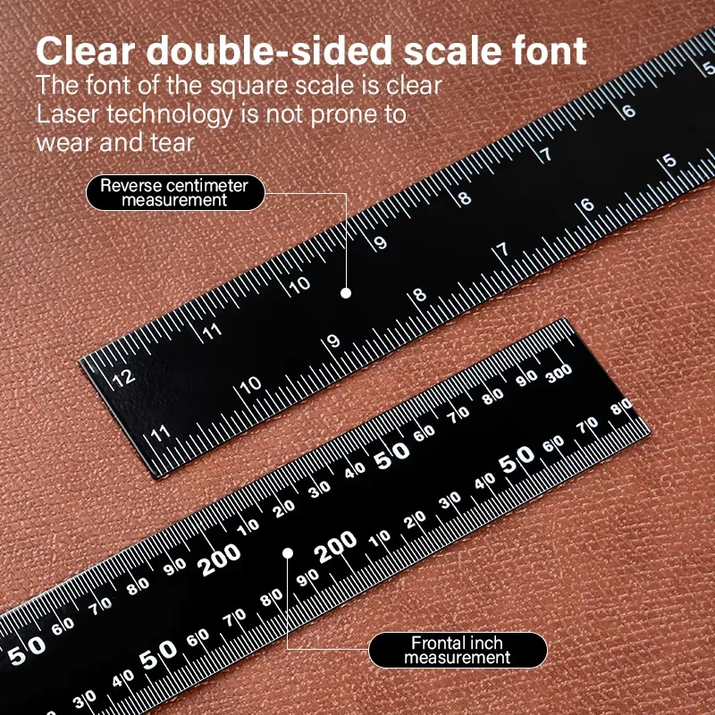 Leather Craft Ruler Metal L-Shaped Ruler 300X200mm | WUTA