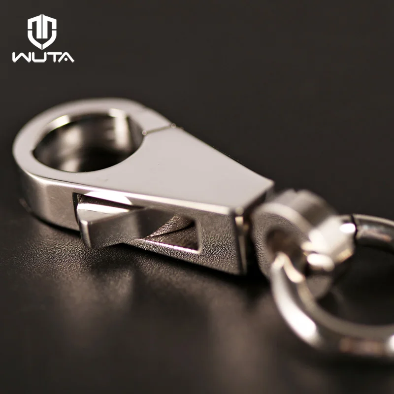 WUTA Stainless Steel Swivel Snap Hook Lobster Clasps Trigger Key Chain Vacuum Plating Gold/Silvery