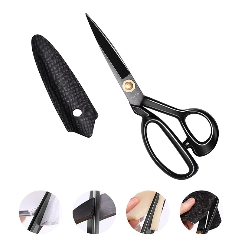 Professional Metal Scissors Sharpness Cutting Leather | WUTA