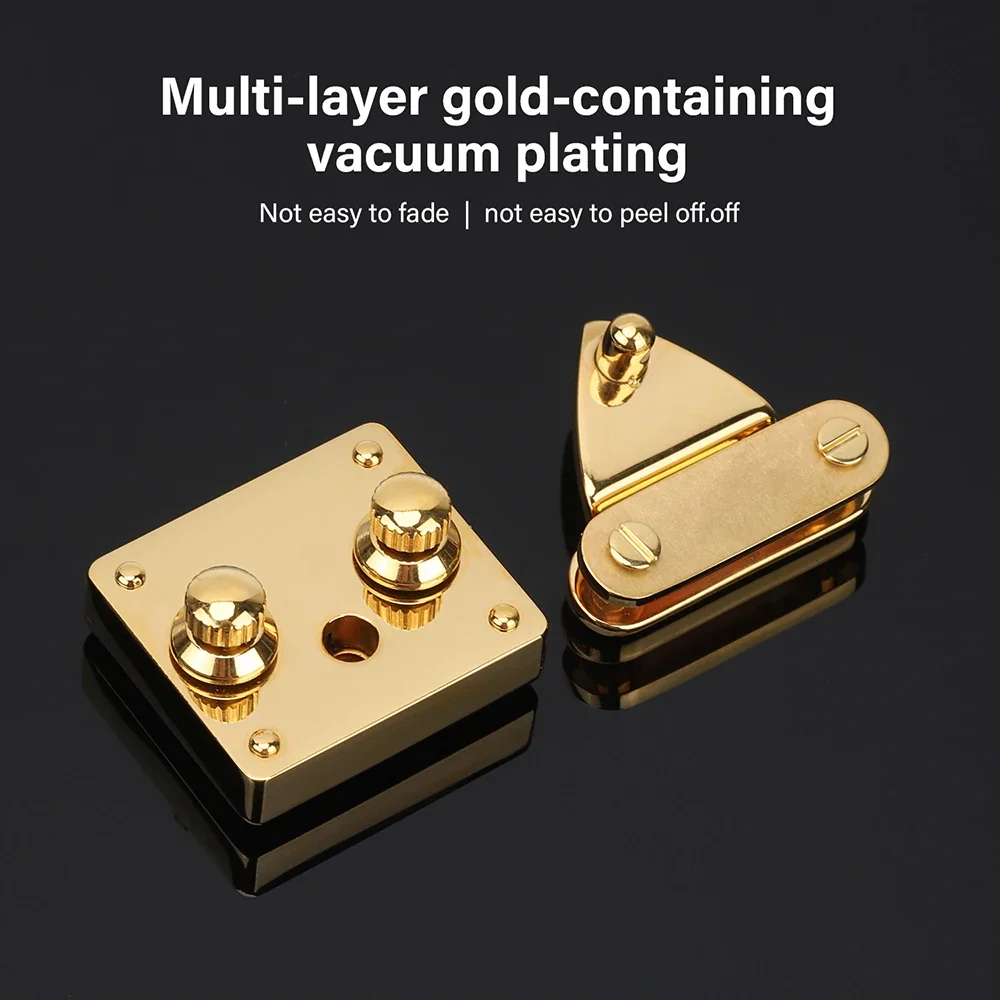 Stainless Steel Knob Lock & Spring Clasp for DIY Leather Bags | WUTA