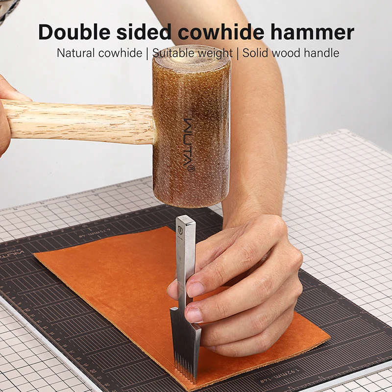 Rawhide-head Mallet Leather Craft Hammer | WUTA