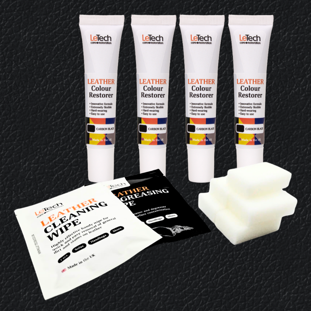 Жидкая кожа черная набор для покраски Leather Colour Restorer Black