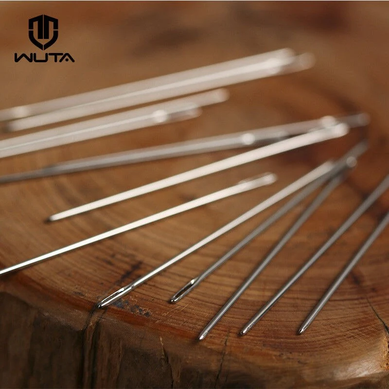12pcs Large Eye Blunt Stitching Leathercraft Sewing Needle | WUTA