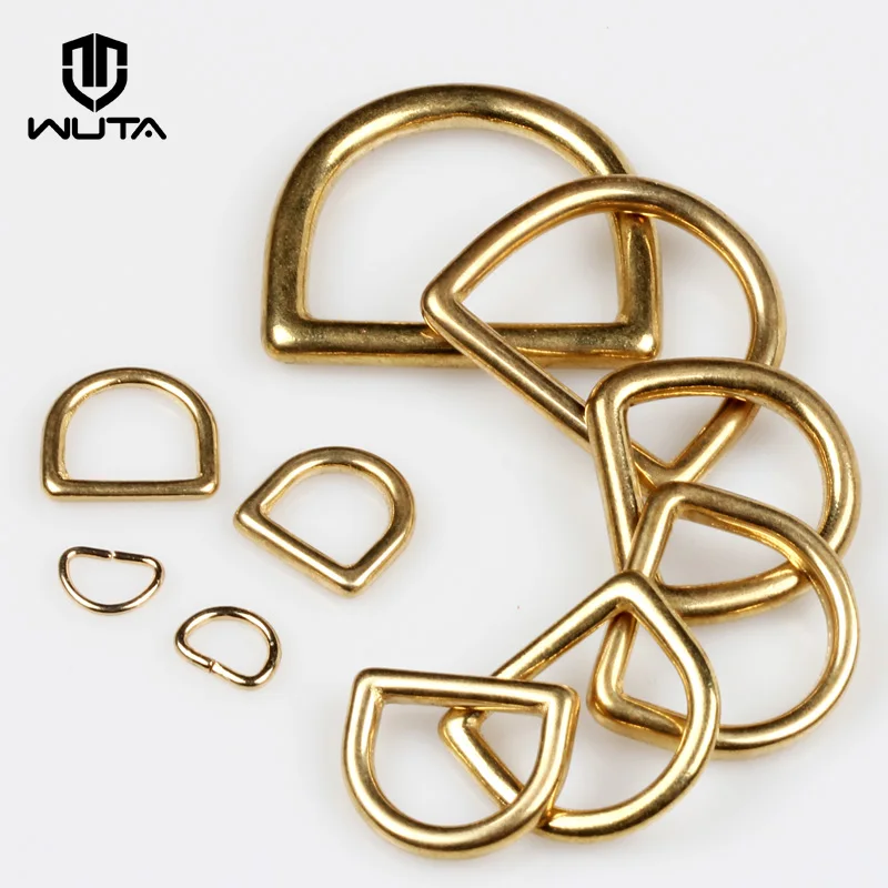 2-10 PCS Solid Brass Cast Rigging D-Ring Harness Hardware Leather Accessories|WUTA