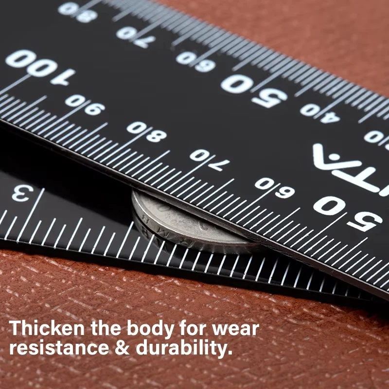 Leather Craft Ruler Metal L-Shaped Ruler 300X200mm | WUTA