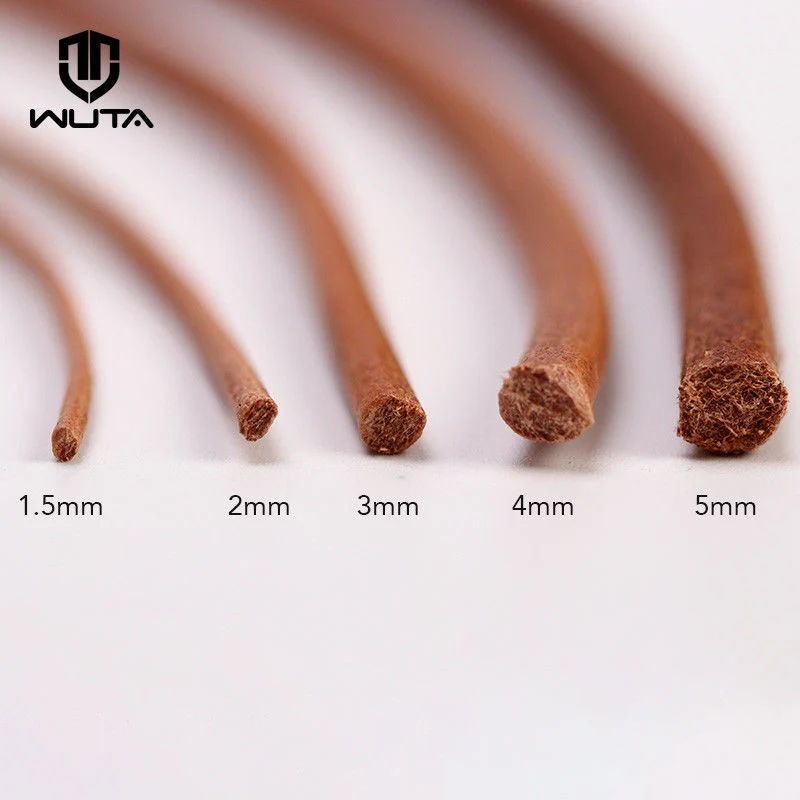 Genuine Leather Cord 2-5-10 Meters Round Leather Rope| WUTA
