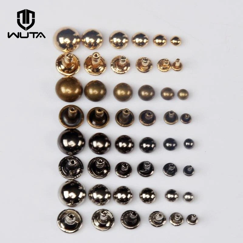 50sets Pure Copper Mushroom Nail Brass Round Domed Rivets | WUTA
