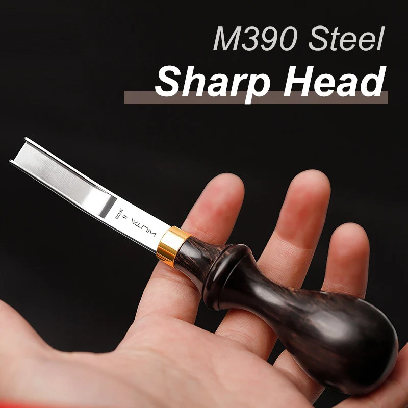 M390/DC53 Die Steel French Edger Skiver Edge Beveler Leather Skiving Thinning Tool | WUTA