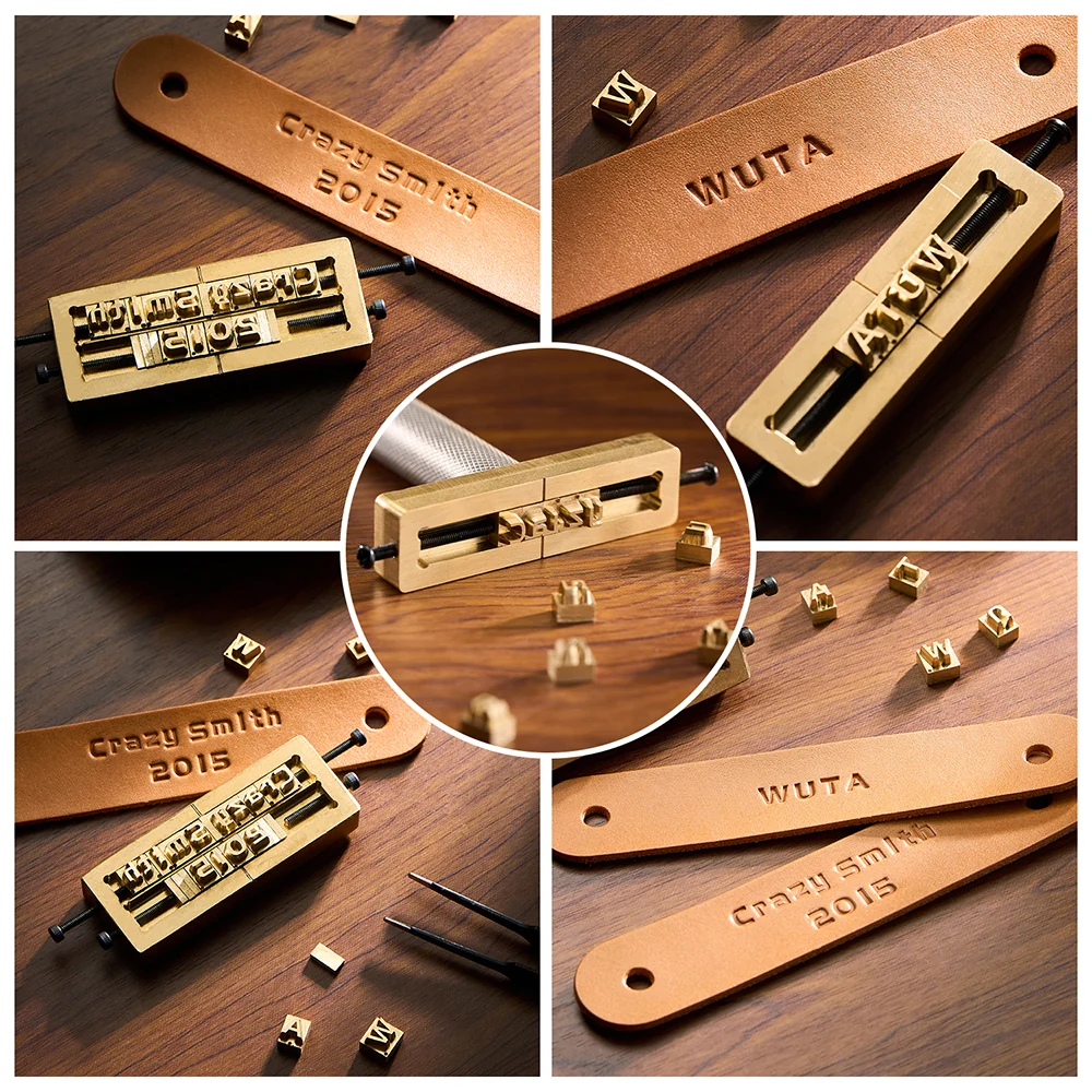 Custom Brass Stamping Letters Kit DIY Stamp Copper Numbers Alphabets Symbols Set | WUTA