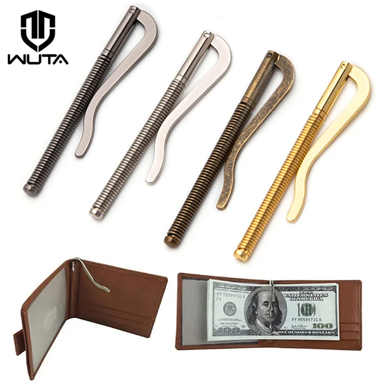 Checkbook Spring Clip Wallet Cheque Clip Holder Binder| WUTA