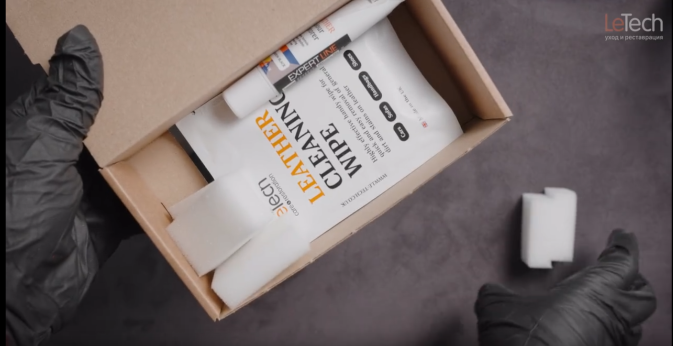 Жидкая кожа белая набор для покраски Leather Colour Restorer White