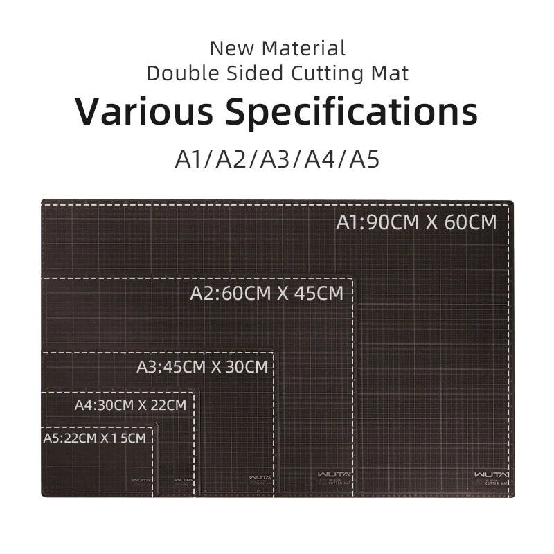 Double-Sided Cutting PVC Mat A1-A5 Leather Cutting Board | WUTA