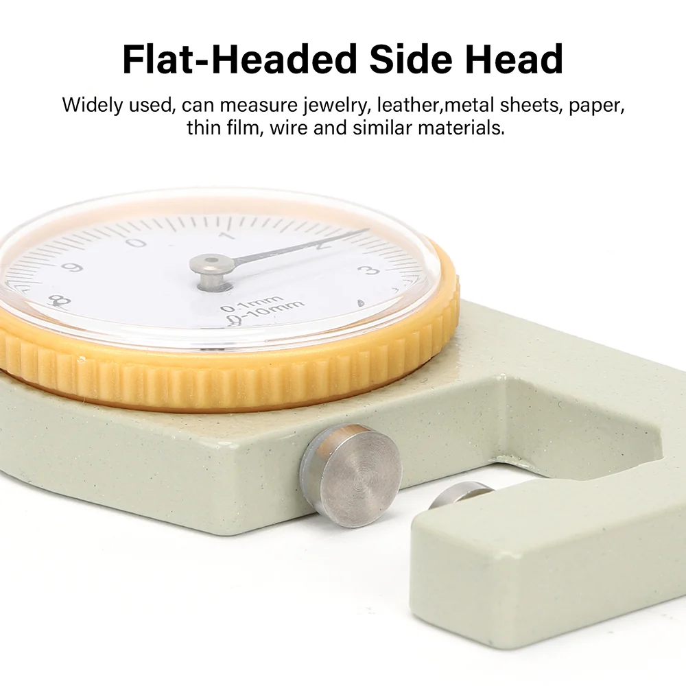 0-10mm/0.1mm Dial Leather Thickness Gauge Measuring Tools | WUTA