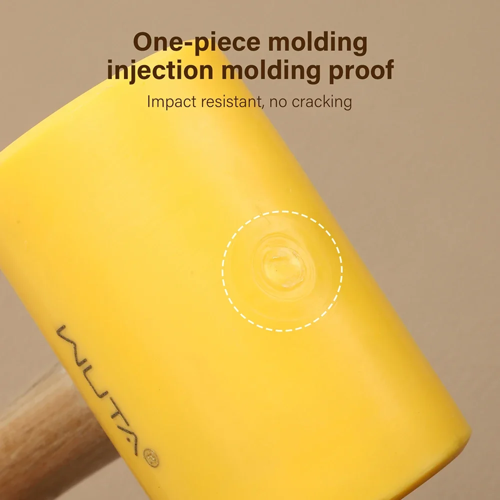 Yellow Poly Mallet Leather Craft Hammer Carving Tool 46mm 55mm|WUTA