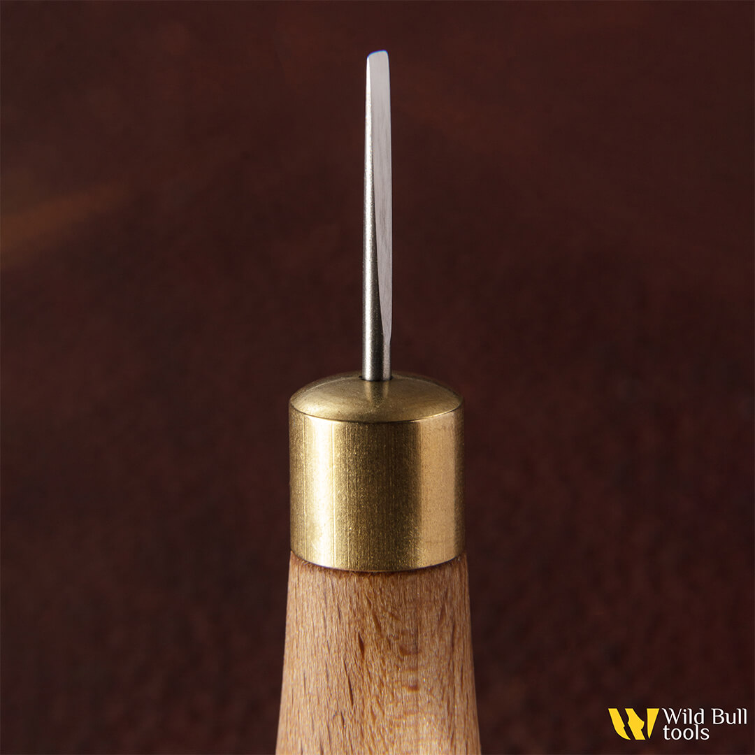 Шило плоское для французских пробойников Flat Awl Wild Bull tools