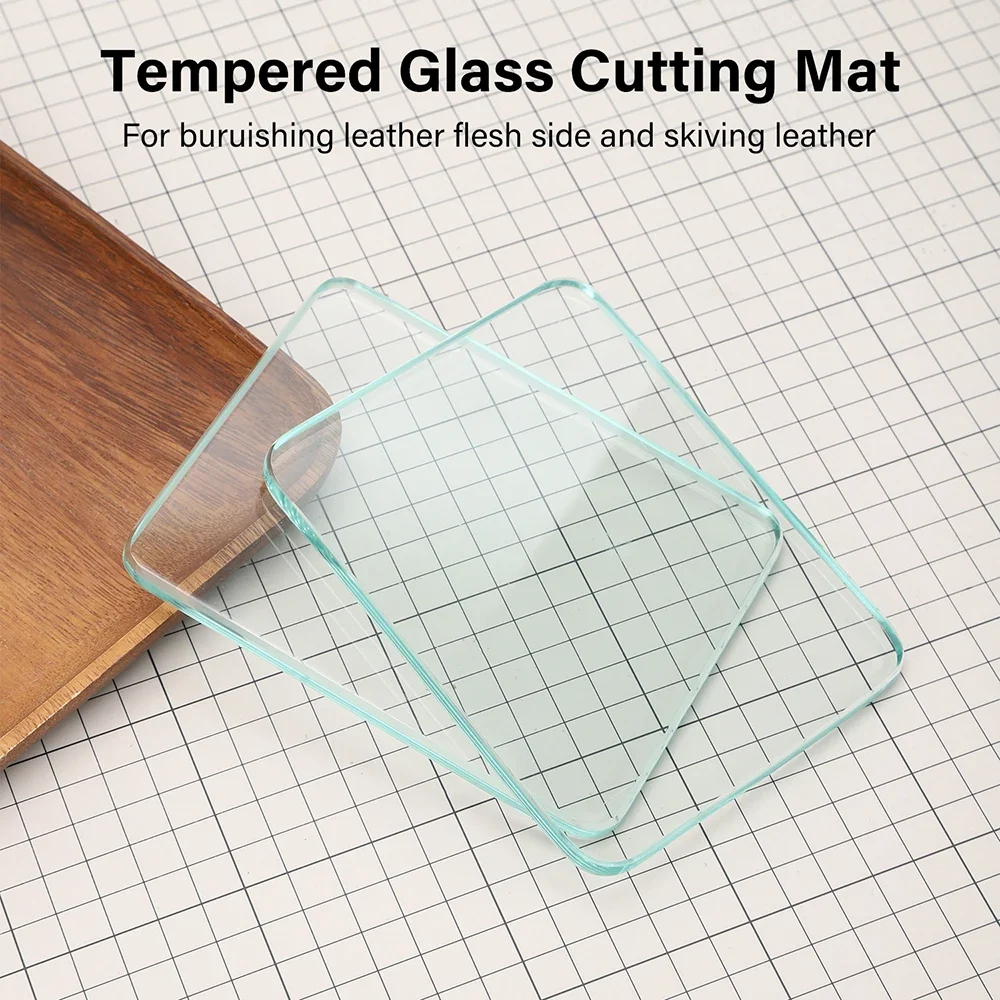 Leather Burnisher Craft Tools Glass Slicker for Burnishing Polishing Board Leather Finish Tokonole Gum Tool|WUTA
