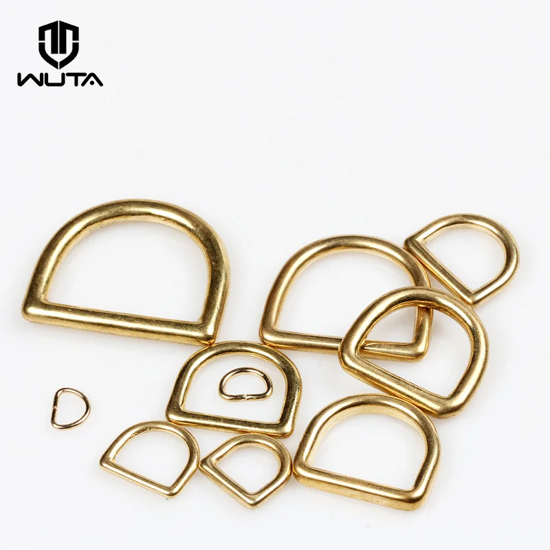 2-10 PCS Solid Brass Cast Rigging D-Ring Harness Hardware Leather Accessories|WUTA