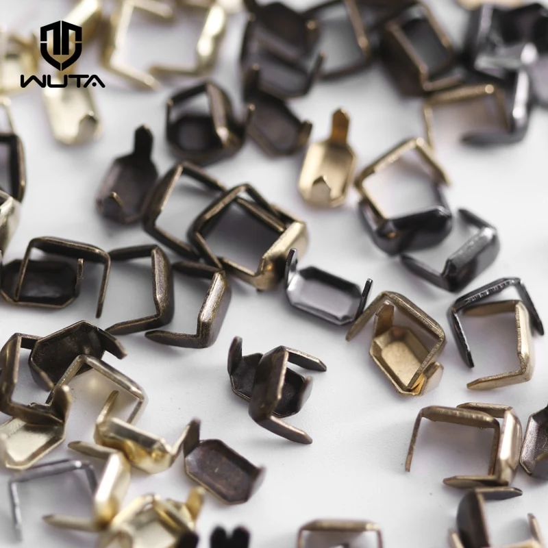 50/100 Set Solid Brass Claw Studs Belts/Leathercraft Rivets | WUTA