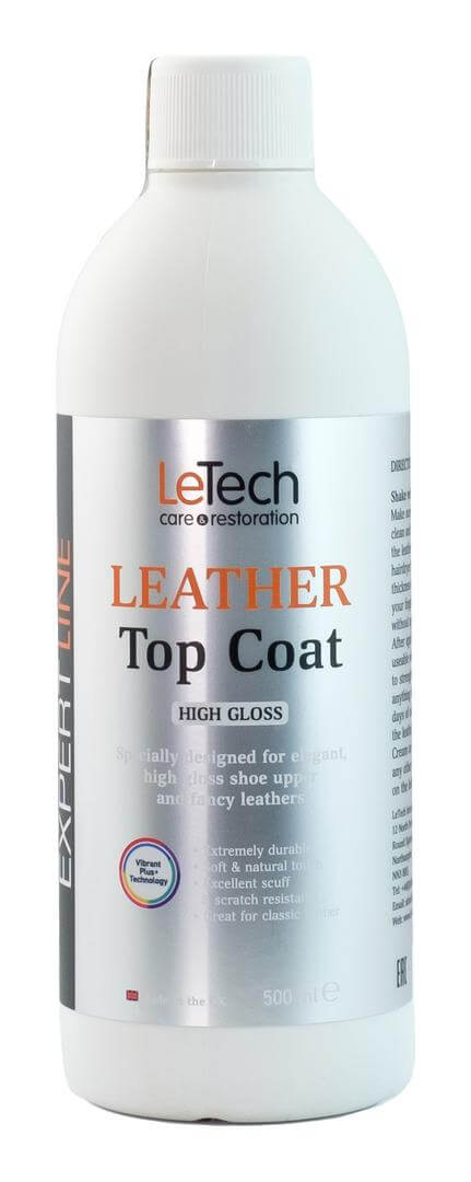 Супер-глянцевый защитный лак для кожи Leather Top Coat High Gloss