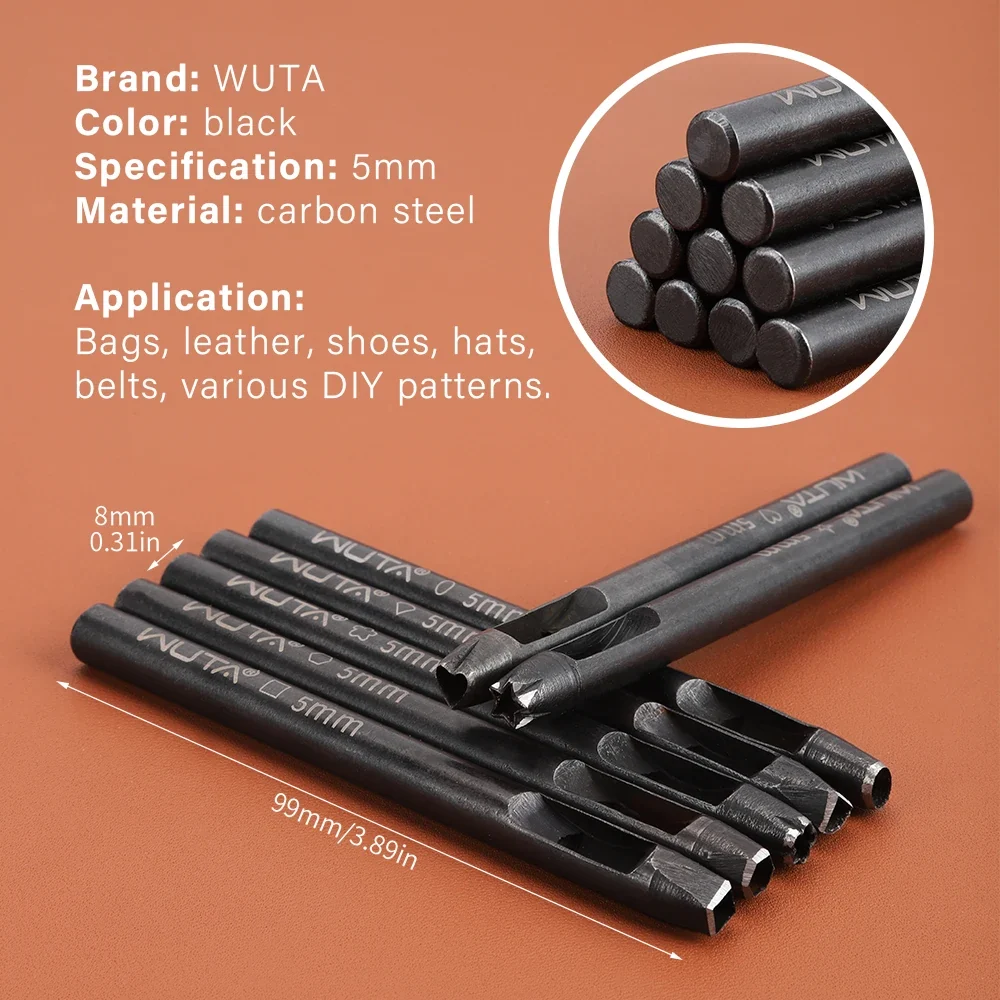 5mm Flower Leather Belt Hole Puncher DIY Craft for Leather| WUTA