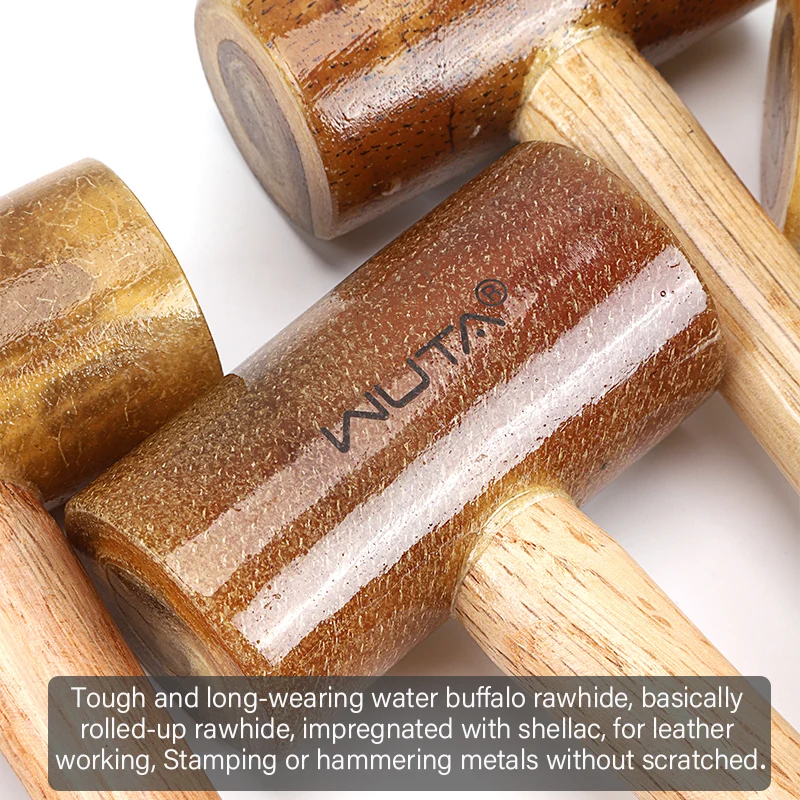 Rawhide-head Mallet Leather Craft Hammer | WUTA