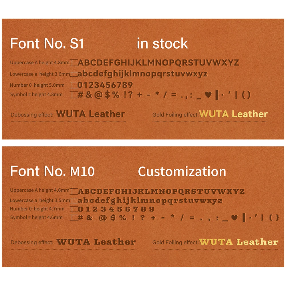 Custom Brass Stamping Letters Kit DIY Stamp Copper Numbers Alphabets Symbols Set | WUTA