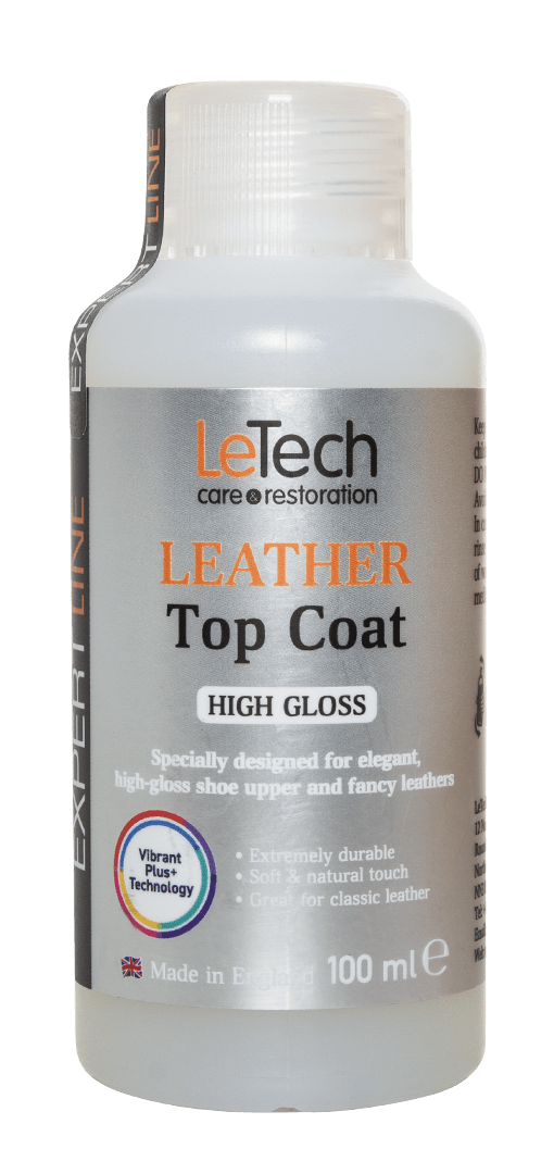 Супер-глянцевый защитный лак для кожи Leather Top Coat High Gloss
