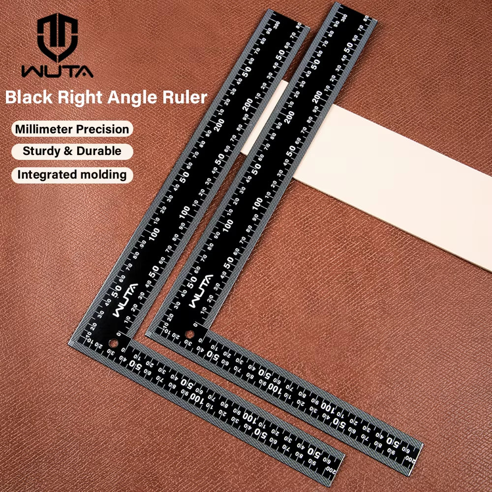 Leather Craft Ruler Metal L-Shaped Ruler 300X200mm | WUTA