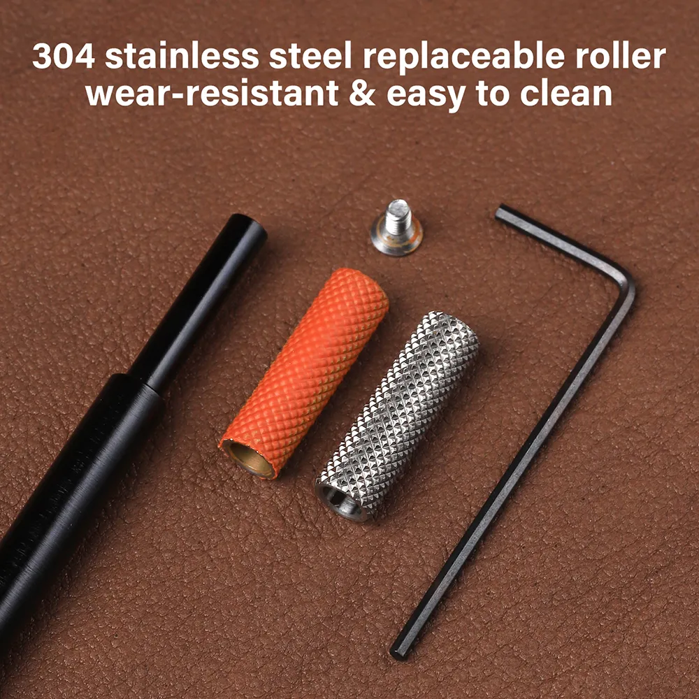 Replaceable Roller Head Leather Edge Paint Applicator Edge Dye Roller Pen| WUTA