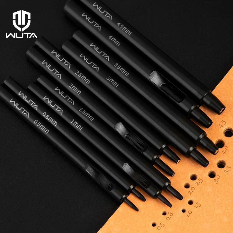 WUTA Electrophoretic Coating Round Hole Punch Leather Hollow Punch