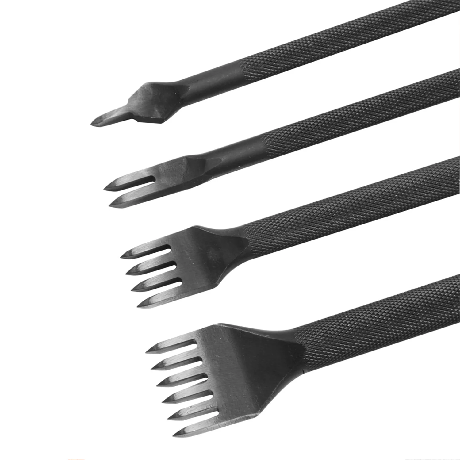 Diamond Black Iron Leather Chisel Leather Craft Hole Punch Tools | WUTA