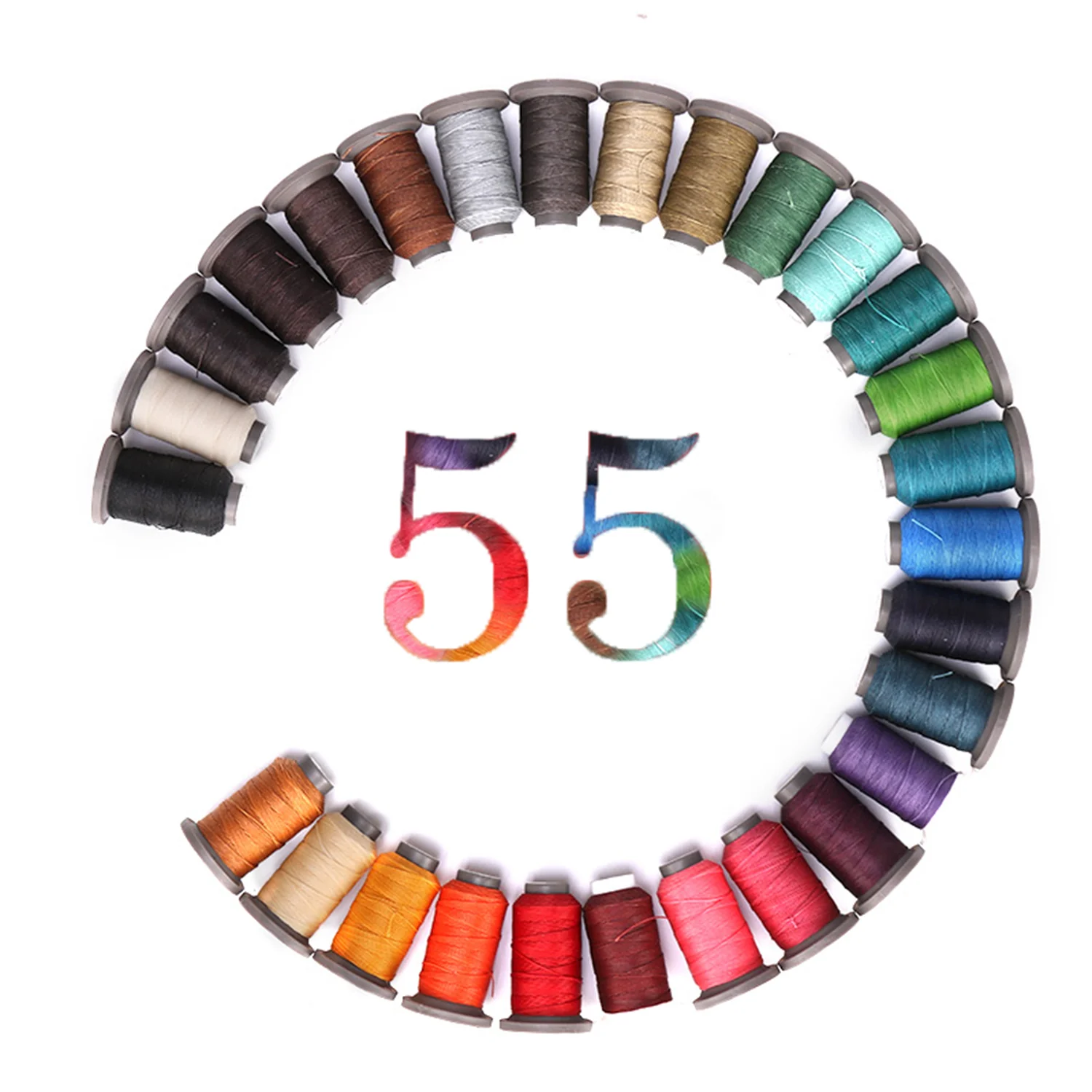 0.55mm Polyester Hand Sewing Round Wax Thread 90 Meter | WUTA