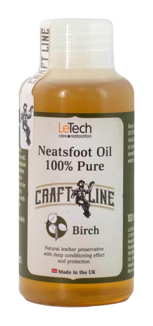 Костное масло c ароматом дегтя Neatsfoot Oil Birch 100% Pure
