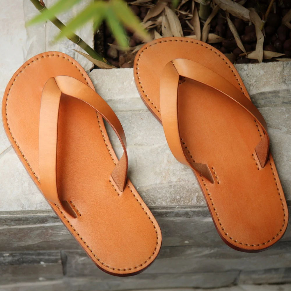 WT726 Men Flops Unisex Slipper Shoes Kraft Paper Template | WUTA