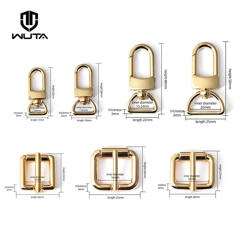 D Tail Hook Buckle and Metal Roller Pin Buckle DIY Accessories for LV Bag | WUTA
